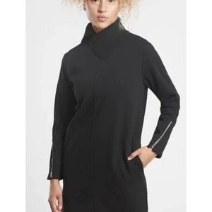 Athleta Black XXS Cozy Karma Vela Dress Sweater Cowl Neck